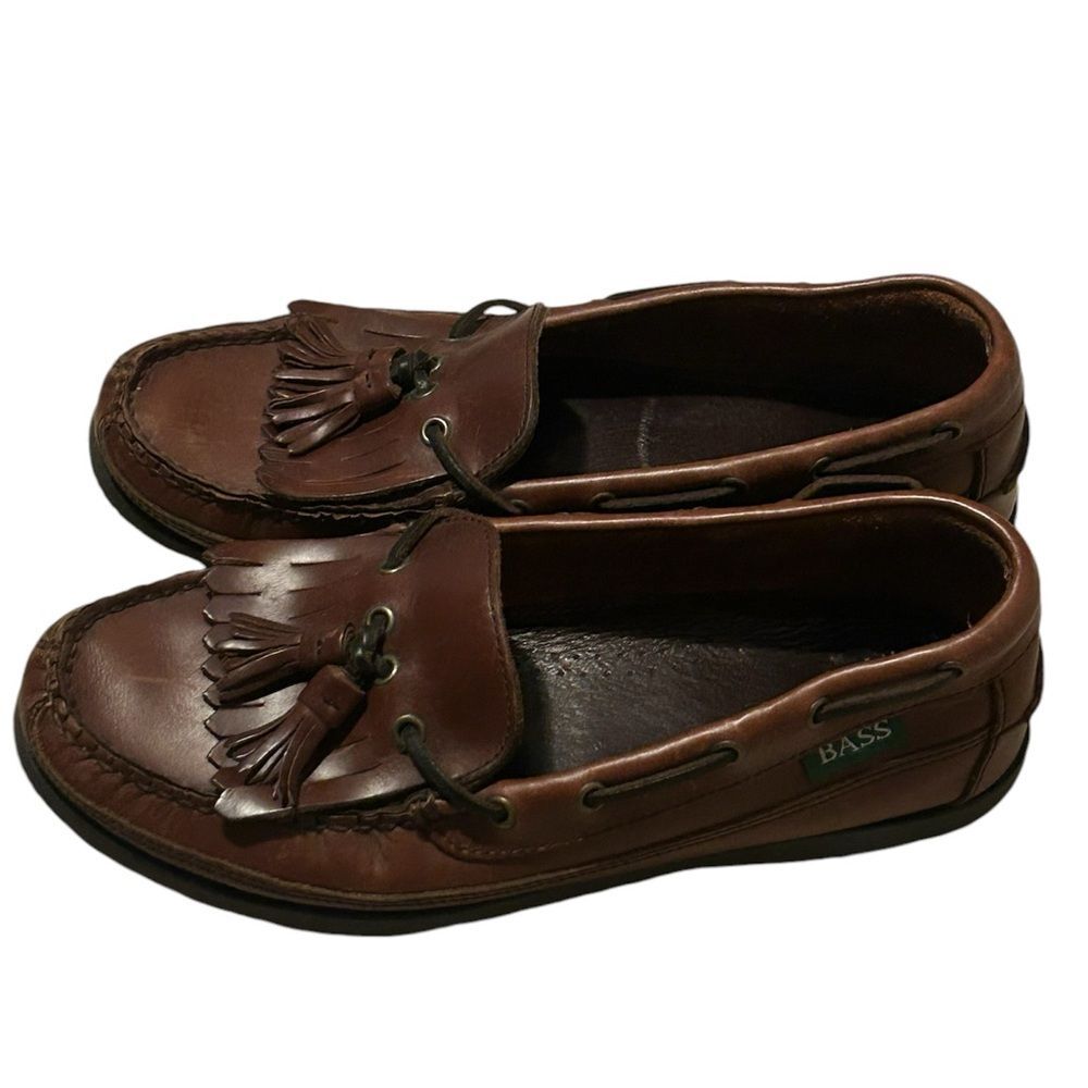 Vintage Bass Men’s Flint 1389 Tassel Loafers Leather Shoe Size 8.5